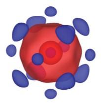 Figure of iron atoms under pressure