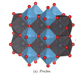 Image of crystal structure of PbTiO3 relaxed at 80 GPa